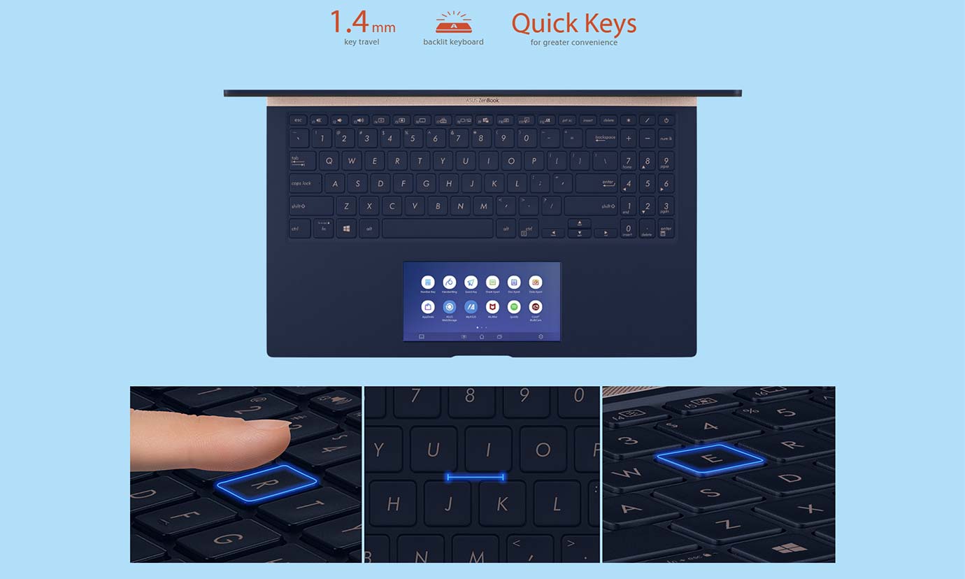 KEYBOARD AND TOUCHPAD