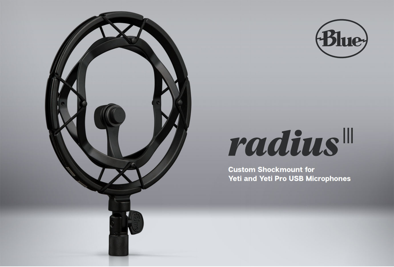 Blue Microphones Radius III Shockmount for Yeti and Yeti Pro - Black