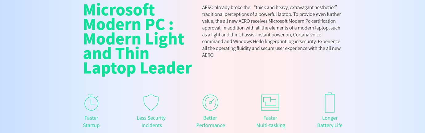 Modern Light and Thin Laptop Leader