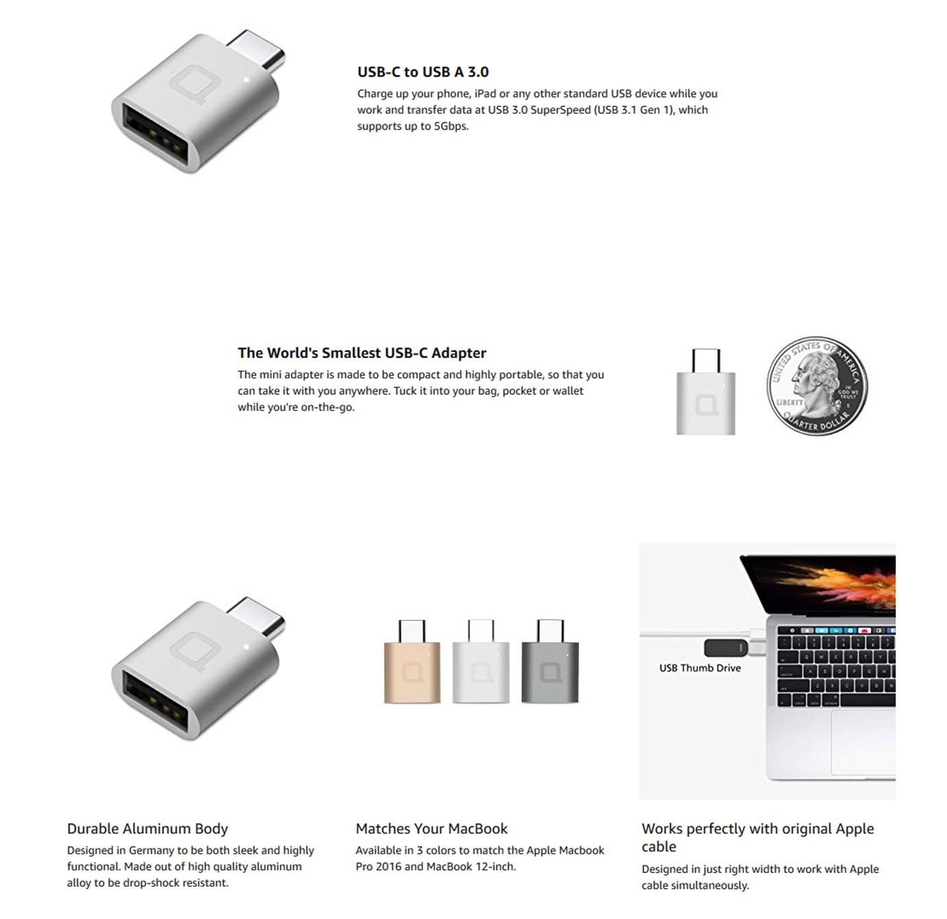 Nonda USB-C adapter description