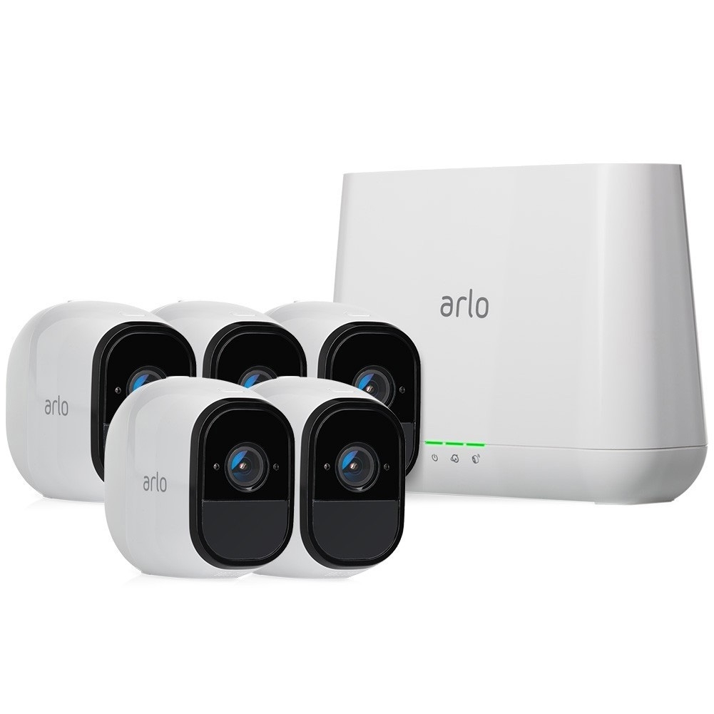 New NETGEAR VMS4530P Arlo Pro WireFree HD Camera Security System with 5 HD Came 10606449128526