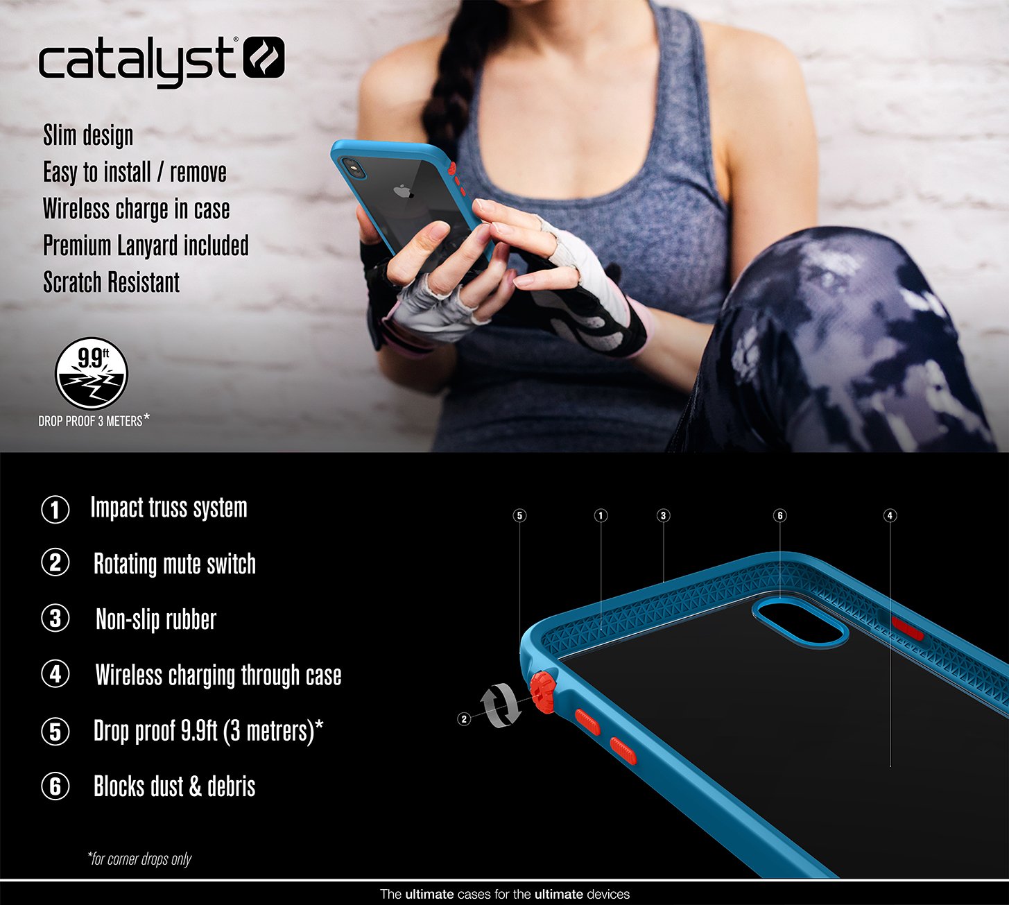 Catalyst Impact Protection case for Galaxy S10e - Black CATDRPGS10EBLK Details