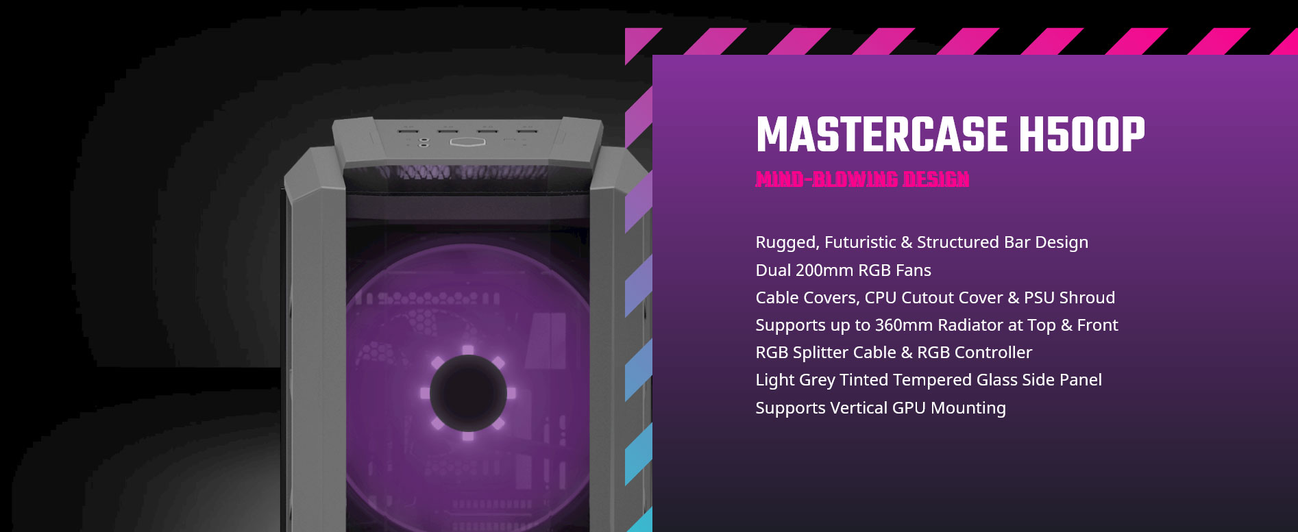 Cooler Master MasterCase H500P RGB Black MCM-H500P-MGNN-S00 Intro