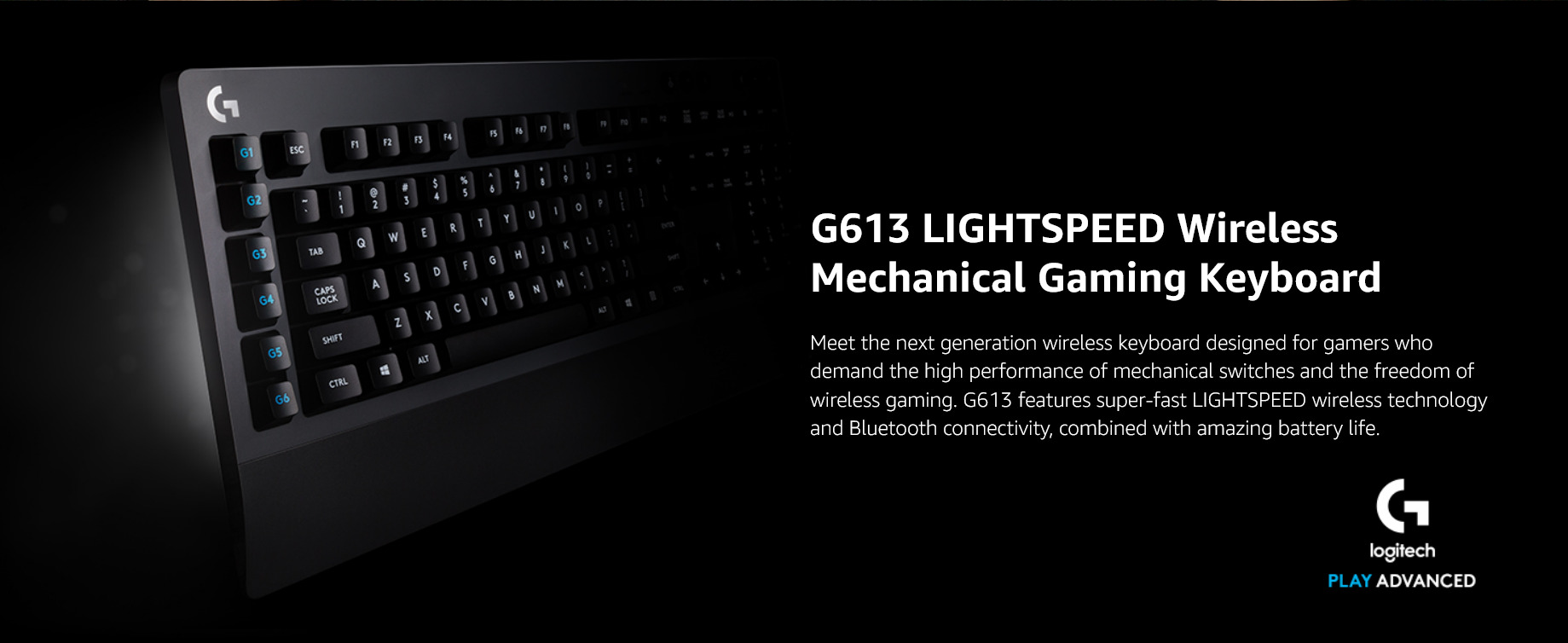 Logitech G613 Wireless Keyboard 920-008402 Intro