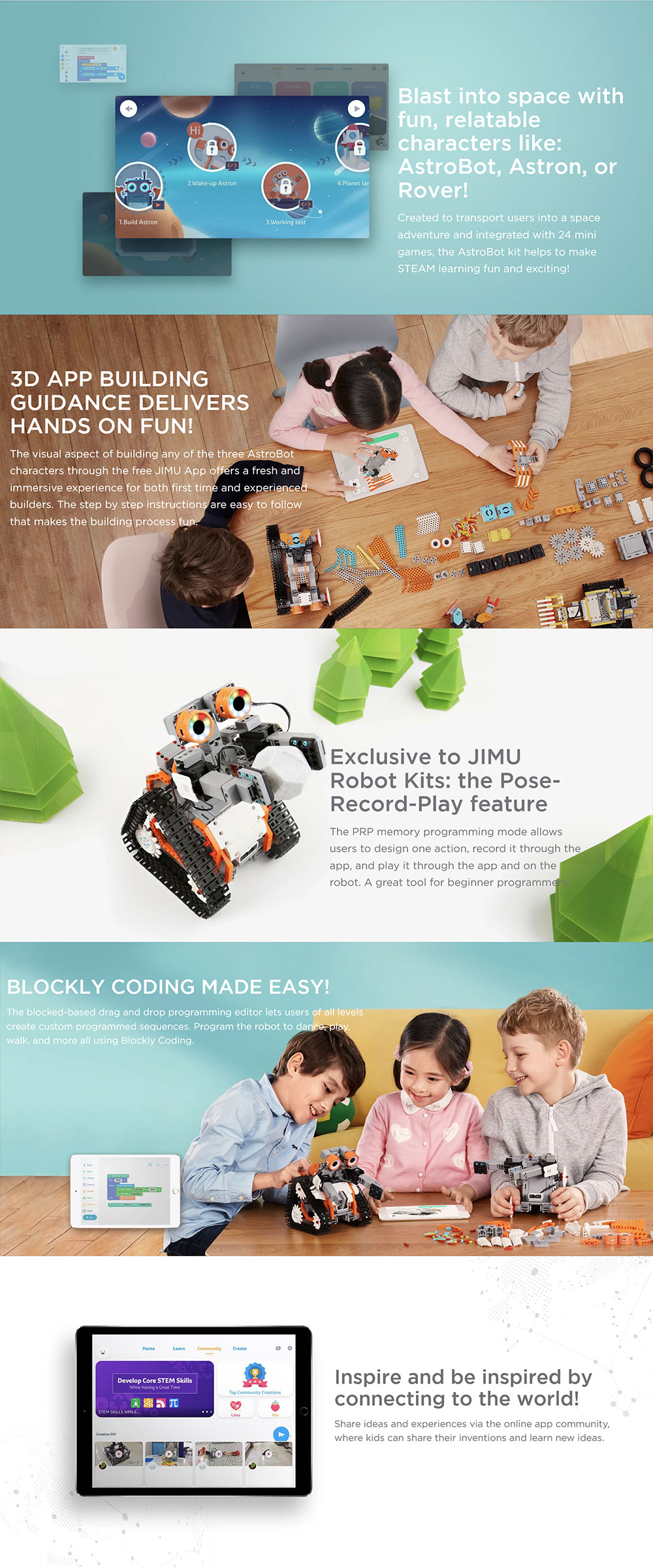 UBTECH Jimu Robot AstroBot Kit JR0501 Details