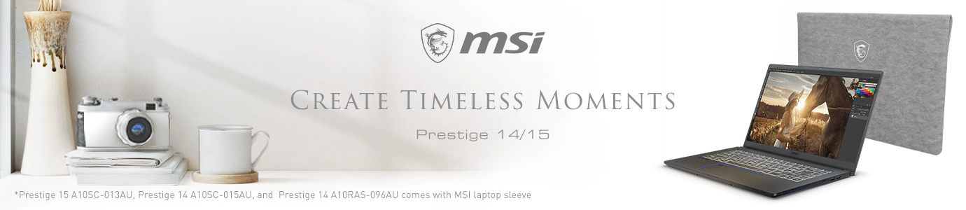 MSI Prestige 14 A10SC-015AU Carbon Gray Bundle