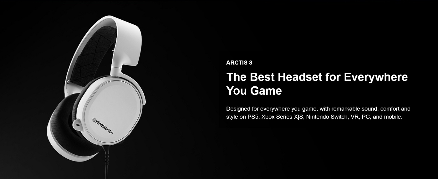 SteelSeries Arctis 3 7.1 Gaming Headset White 61434 Intro