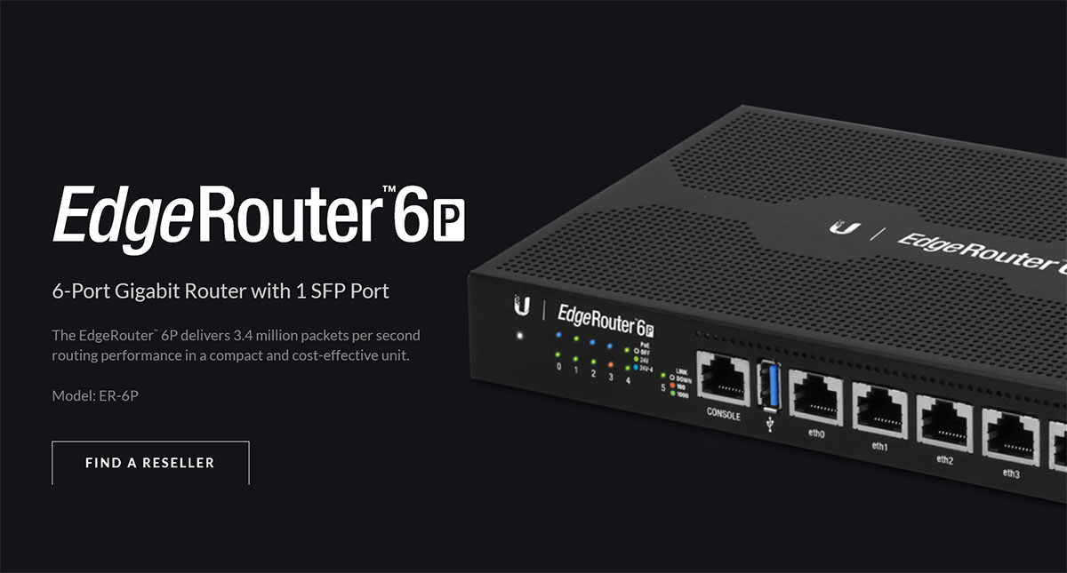 Ubiquiti EdgeRouter 6 Port ER-6P Overview